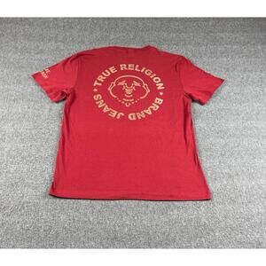 True Religion‎ Red Buddha World Tour T-Shirt Mens Sz Large